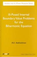 Cover of: Ill-posed internal boundary value problems for the biharmonic equation