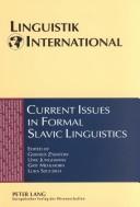 Cover of: Current issues in formal Slavic linguistics | 
