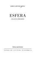 Cover of: Esfera: ensayos literarios