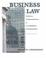 Cover of: Business law