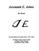 Jeremiah E. Johns by Burton E. Johns