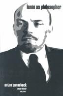 Cover of: Lenin as philosopher by Anton Pannekoek