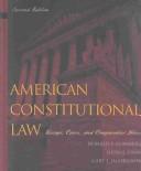 Cover of: American constitutional law by Donald P. Kommers