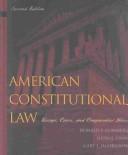 Cover of: American constitutional law: essays, cases, and comparative notes