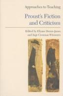 Cover of: Approaches to teaching Proust's fiction and criticism