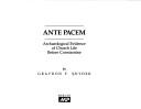 Ante pacem by Graydon F. Snyder