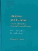 Cover of Structure and function
