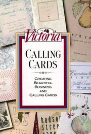 Cover of: Victoria calling cards: creating beautiful business and calling cards