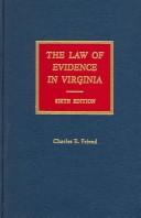 Cover of: The law of evidence in Virginia