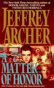 Cover of: A Matter of Honor by Jeffrey Archer