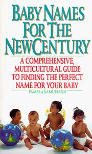 Cover of: Baby names for the new century