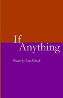 Cover of: If anything: poems