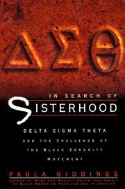 Cover of: In Search of Sisterhood: Delta Sigma Theta and the Challenge of the Black Sorority Movement