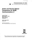 Cover of: Active and passive optical components for WDM communications II | 