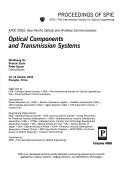 Cover of: Optical components and transmission systems: APOC 2002 : Asia-Pacific Optical and Wireless Communications : 16-18 October, 2002, Shanghai, China