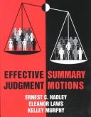 Cover of: Effective summary judgment motions