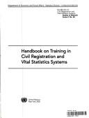 Cover of: Handbook on training in civil registration and vital statistics systems