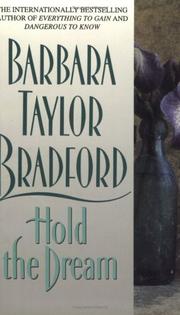 Cover of: Hold the Dream by Barbara Taylor Bradford