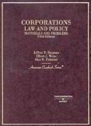 Cover of: Corporations law and policy by Jeffrey D. Bauman
