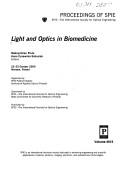 Cover of: Light and optics in biomedicine: 23-25 October 2000, Warsaw, Poland