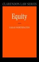 Cover of: Equity by Sarah Worthington