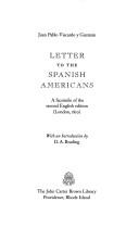 Cover of: Letter to the Spanish Americans: a facsimile of the second English edition (London, 1810)