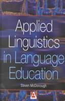 Applied linguistics in language education by Steven H. McDonough