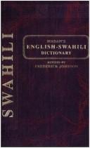 Cover of: A English-Swahili dictionary: founded on A.C. Madan's A English Swahili dictionary