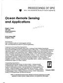 Cover of: Ocean remote sensing and applications: 24-26 October, 2002, Hangzhou, China