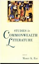 Cover of: Studies in commonwealth literature