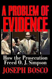 Cover of: A problem of evidence by Joseph Bosco