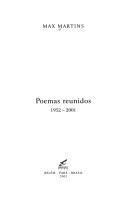 Cover of: Poemas reunidos, 1952-2001