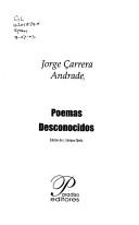 Cover of: Poemas desconocidos