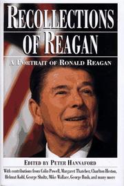 Cover of: Recollections of Reagan | Peter Hannaford
