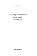 Un dialogo ininterrotto by Franco Fortini