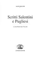 Cover of: Scritti salentini e pugliesi by Aldo Vallone