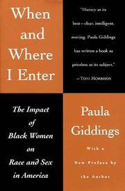 Cover of: When and where I enter by Paula J. Giddings
