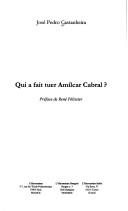 Cover of: Qui a fait tuer Amilcar Cabral?