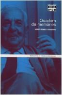Cover of: Quadern de memòries