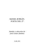 Cover of: Rafael Porlán, poeta del 27