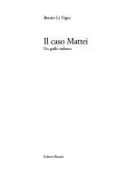 Cover of: Il caso Mattei: un giallo italiano