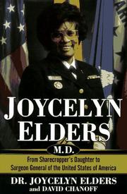 Cover of: Joycelyn Elders, M.D. by M. Joycelyn Elders