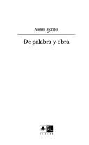Cover of: De palabra y obra
