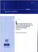 Cover of: La descentralización en el Perú a inicios del siglo XXI by Manuel Dammert