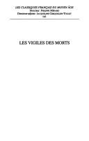 Cover of: Les vigiles des morts (XVe s.)