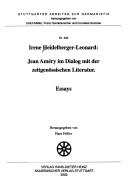 Jean Améry im Dialog mit der zeitgenössischen Literatur by Irene Heidelberger-Leonard