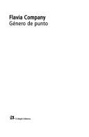 Cover of: Género de punto