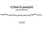 Cover of: I find it painful