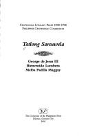 Cover of: Tatlong sarsuwela