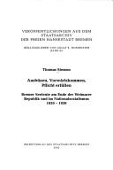 Ausbüxen, Vorwärtskommen, Pflicht erfüllen by Thomas Siemon